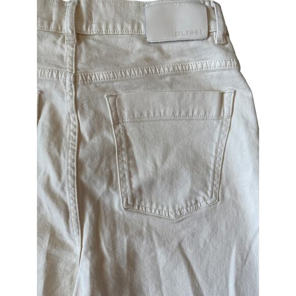 DL1961 Hepburn Wide Leg High Rise Vintage 33” in Eggshell Size 30 - Picture 12 of 12